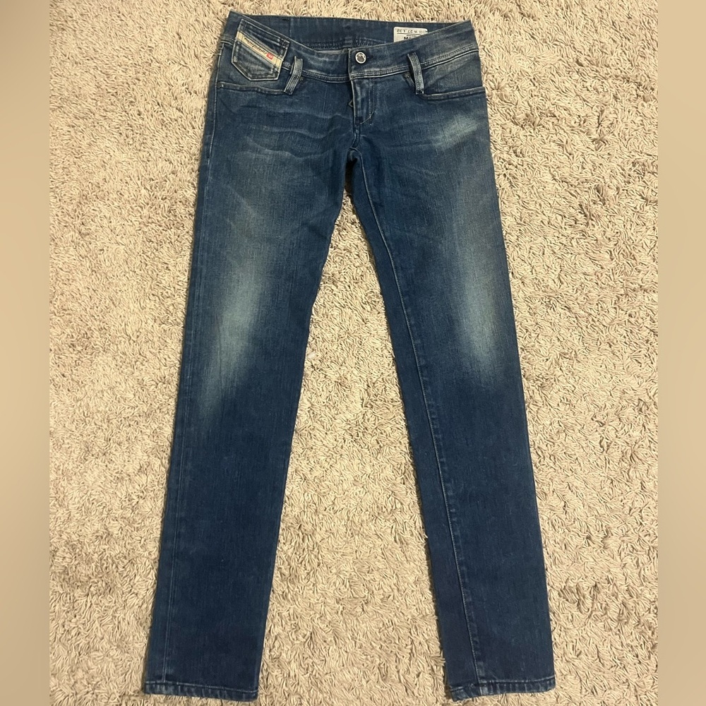 NWT Diesel Matic Blue Straight Leg Low Rise Jean